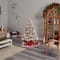 5ft. Pre-Lit Flocked Oregon Pine Artificial Christmas Tree, Clear Lights